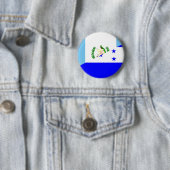 Badge Rond 5 Cm symbole du demi-drapeau du guatemala honduras (En situation)