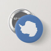 Badge Rond 5 Cm Symbole du drapeau du continent antarctique (Devant & derrière)