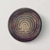 Badge Rond 5 Cm Symbole du Labyrinthe (Devant)