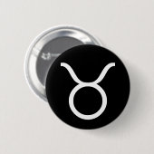 Badge Rond 5 Cm Symbole du Taurus (Devant & derrière)