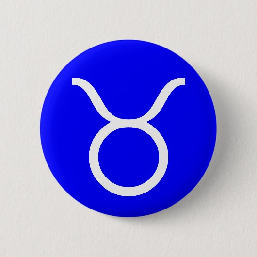 Badge Rond 5 Cm Symbole du Taurus (Devant)