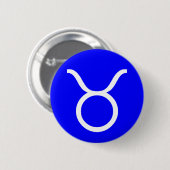 Badge Rond 5 Cm Symbole du Taurus (Devant & derrière)