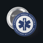 Badge Rond 5 Cm Symbole EMT personnalisé Technicien Médicale d'urg<br><div class="desc">Symbole EMT personnalisé Cadeaux de technicien Médicale d'urgence!</div>
