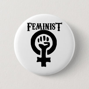 Badge Rond 5 Cm Symbole féministe