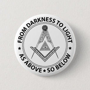 Badge Rond 5 Cm Symbole franc-maçonnerie