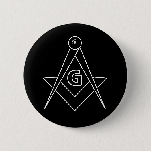Badge Rond 5 Cm Symbole franc-maçonnerie (Devant)