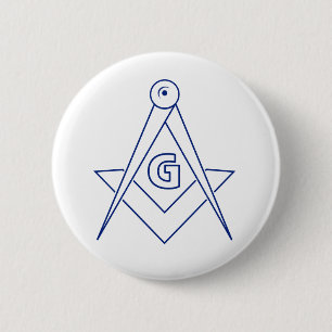 Badge Rond 5 Cm Symbole franc-maçonnerie