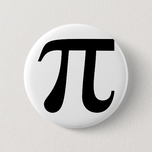 Badge Rond 5 Cm Symbole géant "Pi" (Devant)