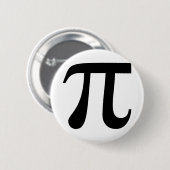 Badge Rond 5 Cm Symbole géant "Pi" (Devant & derrière)