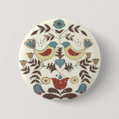 Badge Rond 5 Cm SYMBOLE Hex Amish néerlandais Pennsylvanie Bird Am (Devant)
