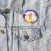 Badge Rond 5 Cm Symbole humanisme (En situation)