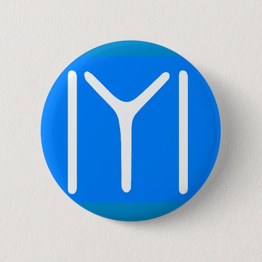 Badge Rond 5 Cm Symbole Kayi 2 (Devant)