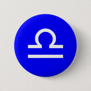 Badge Rond 5 Cm Symbole Libra