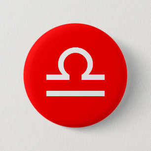 Badge Rond 5 Cm Symbole Libra