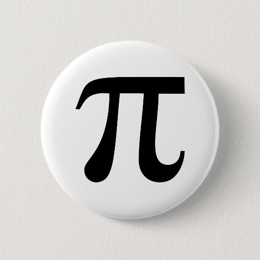 Badge Rond 5 Cm Symbole mathématiques Pi (Devant)