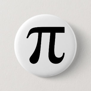 Badge Rond 5 Cm Symbole mathématiques Pi