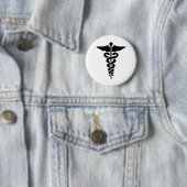 Badge Rond 5 Cm Symbole Médicale (En situation)