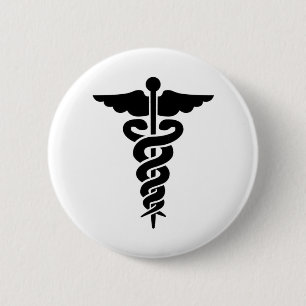 Badge Rond 5 Cm Symbole Médicale