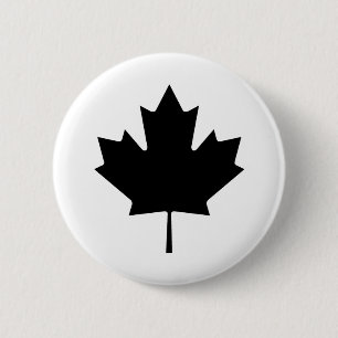 Badge Rond 5 Cm Symbole national canadien du Canada de feuille