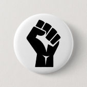 Badge Rond 5 Cm Symbole noir de matière vitale (Devant)