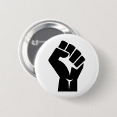 Badge Rond 5 Cm Symbole noir de matière vitale (Devant & derrière)