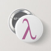 Badge Rond 5 Cm Symbole rose de LGBT Lamda (Devant & derrière)