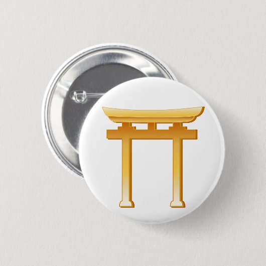 Badge Rond 5 Cm Symbole shinto (Devant & derrière)