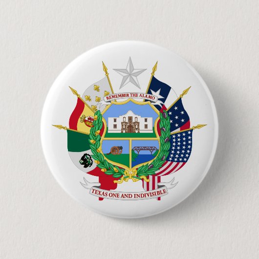 Badge Rond 5 Cm Symbole Texas (Devant)