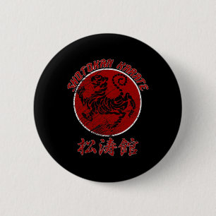 Badge Rond 5 Cm Symbole tigre karaté Shotokan Arts martiaux 2