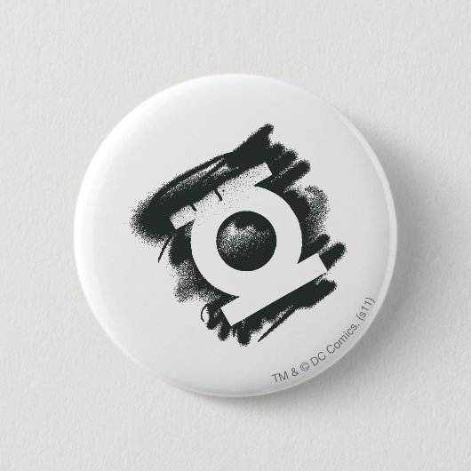 Badge Rond 5 Cm Symbole vert de jet de lanterne (Devant)