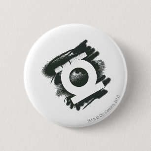 Badge Rond 5 Cm Symbole vert de jet de lanterne