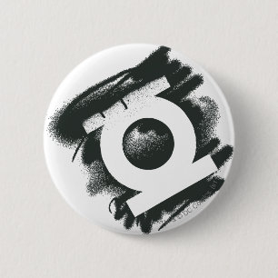 Badge Rond 5 Cm Symbole vert de jet de lanterne