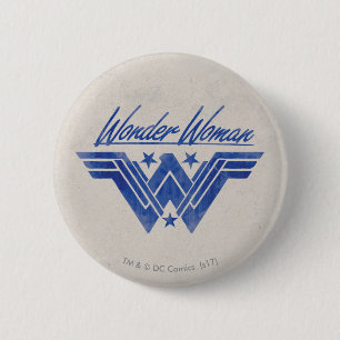 Badge Rond 5 Cm Symbole Wonder Woman Stars
