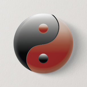 Badge Rond 5 Cm SYMBOLE YIN Yang - SYMBOLE YIN Yang