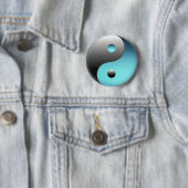 Badge Rond 5 Cm Symbole Yin Yang - Ying Yang (En situation)
