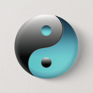 Badge Rond 5 Cm Symbole Yin Yang - Ying Yang