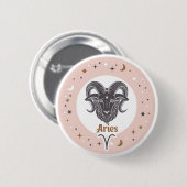 Badge Rond 5 Cm SYMBOLE Zodiaque (Devant & derrière)