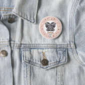 Badge Rond 5 Cm SYMBOLE Zodiaque Gemini (En situation)