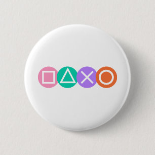 Badge Rond 5 Cm Symboles de jeu fondamentaux