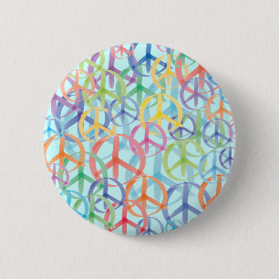 Badge Rond 5 Cm Symboles de paix