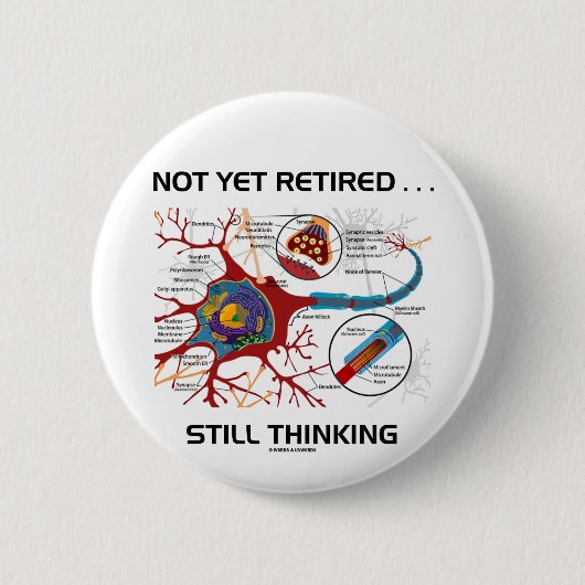 Badge Rond 5 Cm … Synapse de pensée toujours pas encore retirée de (Devant)