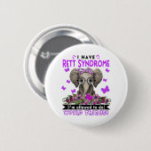 Badge Rond 5 Cm Syndrome de Rett (Devant & derrière)