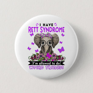 Badge Rond 5 Cm Syndrome de Rett