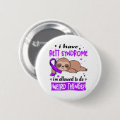 Badge Rond 5 Cm Syndrome de Rett (Devant & derrière)