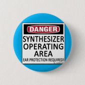 Badge Rond 5 Cm Synthétiseur de zone d'exploitation (Devant)