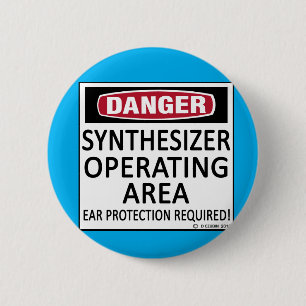 Badge Rond 5 Cm Synthétiseur de zone d'exploitation