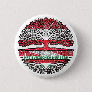 Badge Rond 5 Cm Syria Arbre autrichien