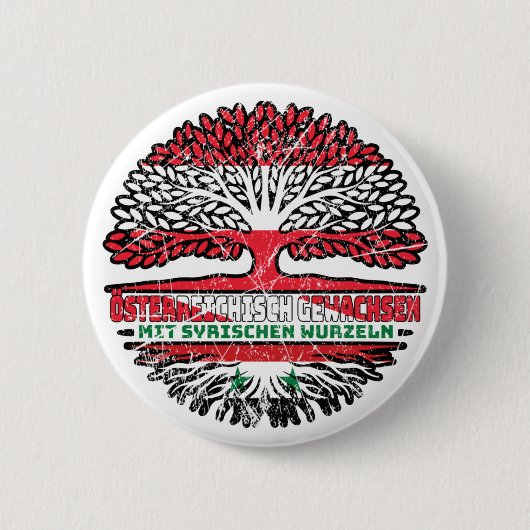 Badge Rond 5 Cm Syria Arbre autrichien (Devant)