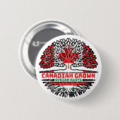 Badge Rond 5 Cm Syrie Canadian Canada Arbre Drapeau (Devant & derrière)