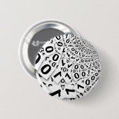 BADGE ROND 5 CM SYSTÈME BINAIRE (Devant & derrière)